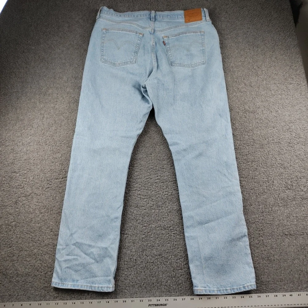 Levis Premium 501 Jeans Big E Mens Blue 33x30 Stretch Western Rodeo